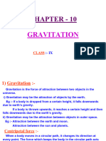 Chapter 10 Gravitation Class Ix