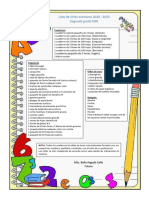 Lista de Útiles 2024 - Segundo