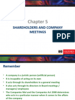 Chapter 5 Shareholders and Company Meetings