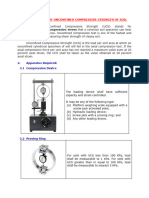 Unconfined Compression Test