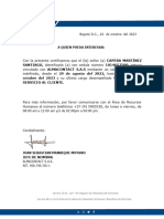 Certificado Laboral - CAPERA MARTÍNEZ SANTIAGO