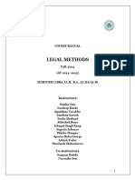 Legal Methods Course Manual, Fall 2024 Final