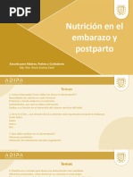 Nutrición Embarazo y Postparto