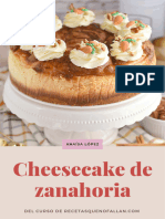 Cheesecake de Zanahoria: Anaísa López