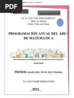 Prog. Anual - Matemática - Primero - Actualizado - Espinoza