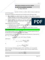 SMA 3261 - Lecture 5 - Newton-Raphson - Method