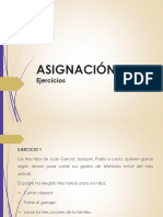 Ejercicios Asignación