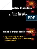 Personality Disorders DOW