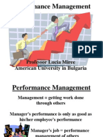 Performance Management: Professor Lucia Miree American University in Bulgaria