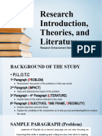 Research Introduction Theories and Literature