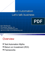 Test Automation Let's Talk Business