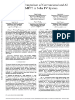 Performance Comparison of Conventional and AI Based MPPT in Solar PV System