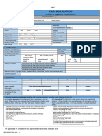 Cash Declaration Form