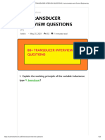 80+ TRANSDUCER INTERVIEW QUESTIONS - Instrumentation and Control Engineering