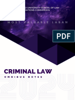 2024 Omnibus Notes - Criminal Law