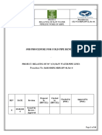 JOB PROCEDURE FOR Cold Bending