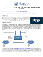 "Cross Charge" and "ISD" - Is A Double Edged Sword in GST - Taxguru - in