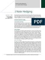 Structured Note Hedging: Non-Inversion Notes (Nins) Characteristics and Sizes