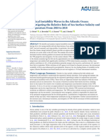 Tropical Instability Waves in The Atlantic Ocean I