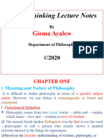 Critical Chapter 1 and 2