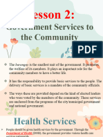 Social Studies 4thQ Lesson 2 - Government Services To The Community