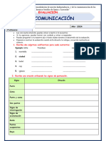 V°-Evaluación Bimestral Comunicación