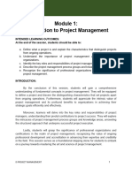 IS Project Management - Module 1