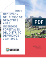 Plan de Prevencion y Reduccion Del Riesgo de Desastres Ante Incendios Forestales Del Distrito de Vinchos 2021 2025