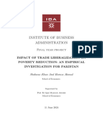 Impact of Trade Librelization On Poverty Reduction