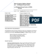 Compliance Program Guidance Manual Chapter - 45 Biological Drug Products Inspection of Biological Drug Products (CBER) 7345.848