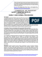 Air Pilots - Commercial Air Transport: Safety Briefing Note 03