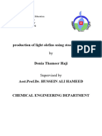 Production of Light Olefins Using Steam Cracking