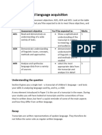 A2 Child Language Acquisition