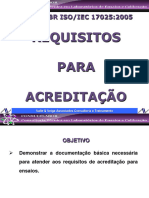 Requisitos para Acreditação ISO 17025