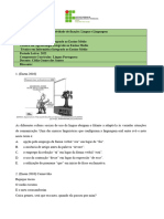 Língua e Linguagem - Atividade