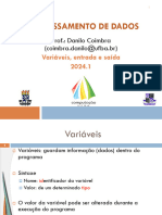 PD - Variáveis, Entrada e Saída