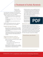 Actinic Keratosis Handout