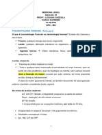 Resumão Total - Aula 02 - Traumatologia Forense - Profa - Luciana Gazzola - Medícina Legal - Supremo