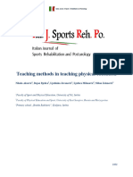 Teaching Methods in Teaching Physical Education