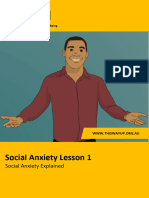 Social Anxiety Lesson 1 Summary