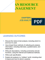 HRM - Chapter 3 - Job Analysis