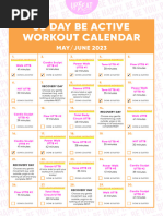 UTTB - BA-WorkoutCalendar - MAYJUNE - Thrive Kickstart Bonus