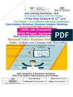 Summer Offer Till 12 June'24 Free Python ML & Tableau With Microsoft Data Analytics or Business Analytics Workshop Course