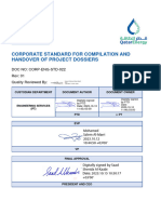 C. Corp-Eng-Std-022 - 01 Corporate Standard For Compilation and Handover of Project Dossiers