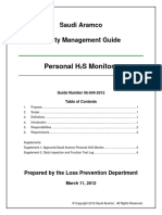 Personal H2S Monitors SMG 06 004 2012