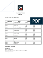 Price List - KA-Farms Products (June 2024)