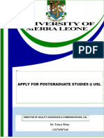 Apply Now For Postgraduate Studies @usl