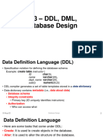 L03-DDL DML Database Design