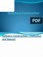 Statutory Construction 1