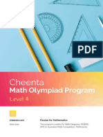 Math Olympiad Level 4 Program - Cheenta